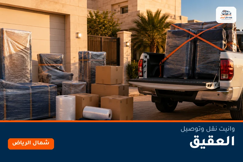 وانيت نقل عفش وتوصيل حي العقيق بالرياض