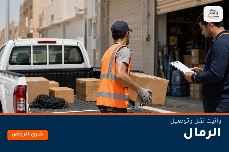 وانيت نقل عفش وتوصيل حي الرمال بالرياض