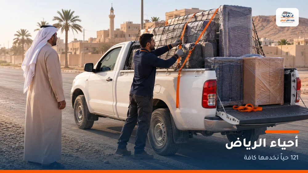 وانيت نقل يخدم أحياء الرياض