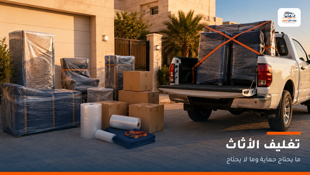 تغليف الأثاث: ما يحتاج حماية وما لا يحتاج